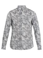 Prada Abstract-print Single-cuff Cotton Shirt