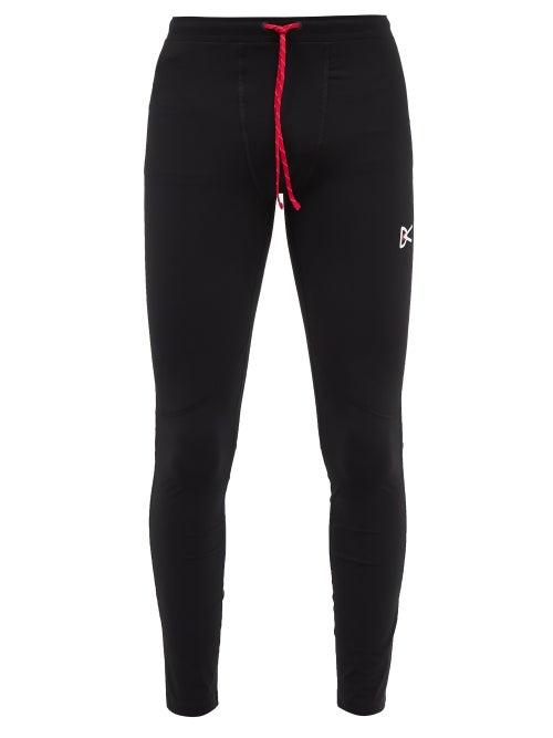 District Vision - Lono Drawstring Running Tights - Mens - Black