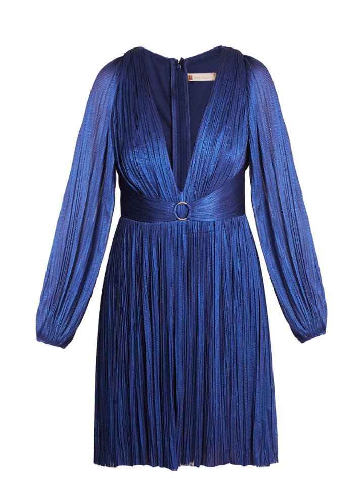Maria Lucia Hohan Enora V-neck Pleated Tulle Dress