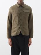 Oliver Spencer - Hythe Five-pocket Front Linen Overshirt - Mens - Khaki