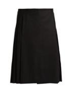 Burberry Pleated Wool-twill Skirt