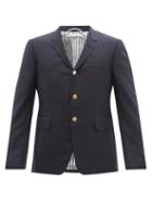 Mens Rtw Thom Browne - Super 120s Wool-twill Suit Jacket - Mens - Navy