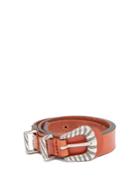 Etro Braided-buckle Leather Waist-belt