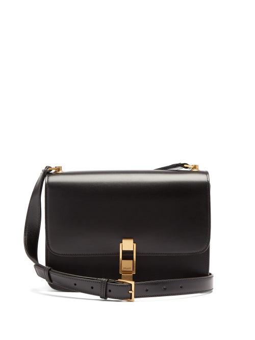 Matchesfashion.com Saint Laurent - Carre Leather Cross-body Bag - Womens - Black