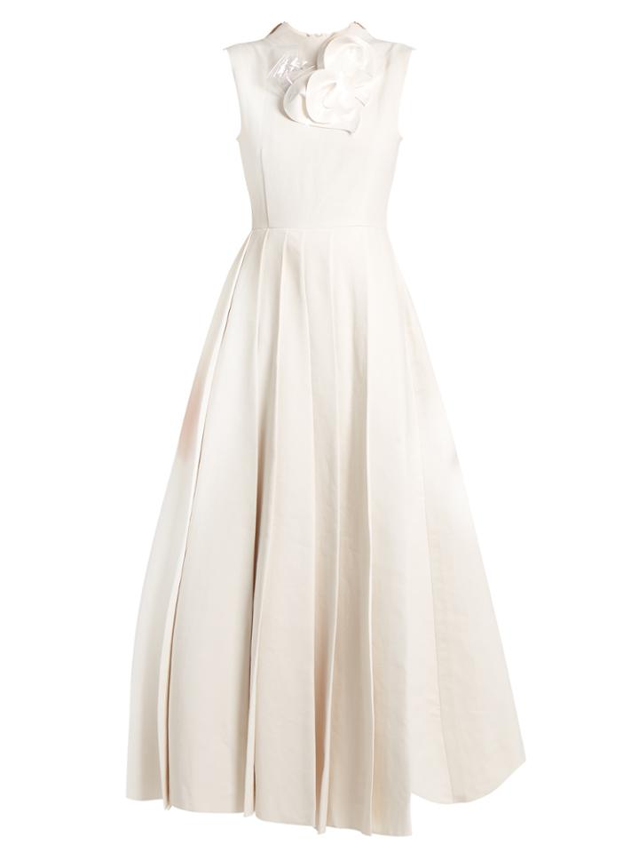 A.w.a.k.e. True Starfish Sleeveless Pleated Gown