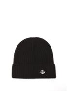 Ladies Accessories Maison Michel - Gigi Logo-patch Cashmere Beanie Hat - Womens - Black