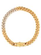Saint Laurent - Bi-colour Curb-link Choker - Womens - Gold Multi