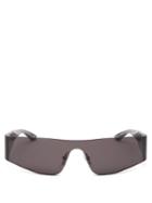 Matchesfashion.com Balenciaga - Mono Rectangular Acetate Sunglasses - Mens - Black