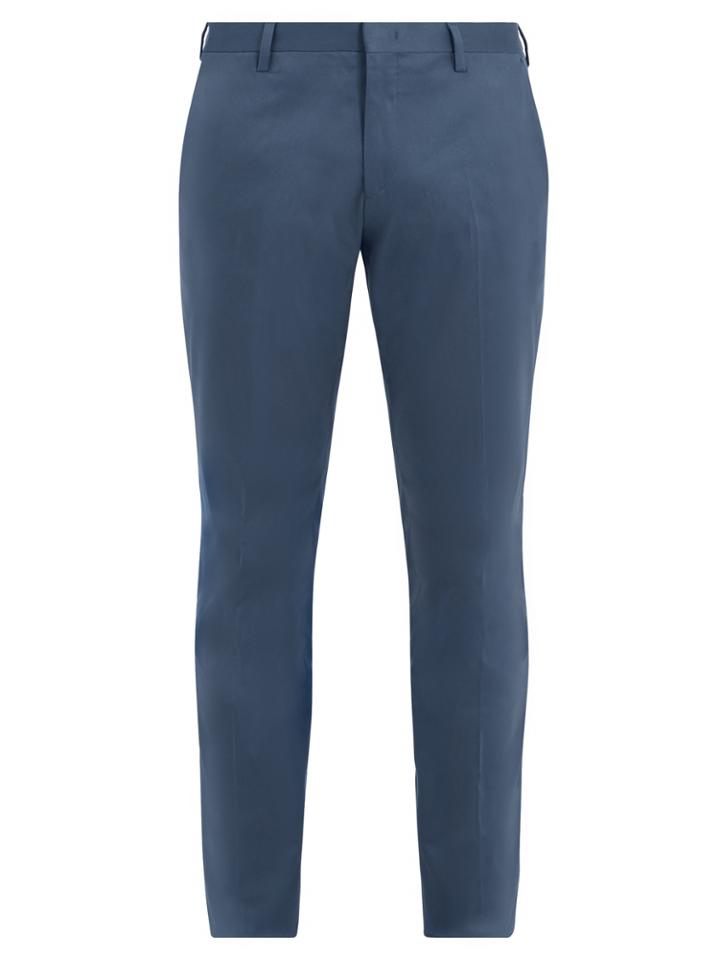 Paul Smith Slim-leg Cotton-blend Chino Trousers