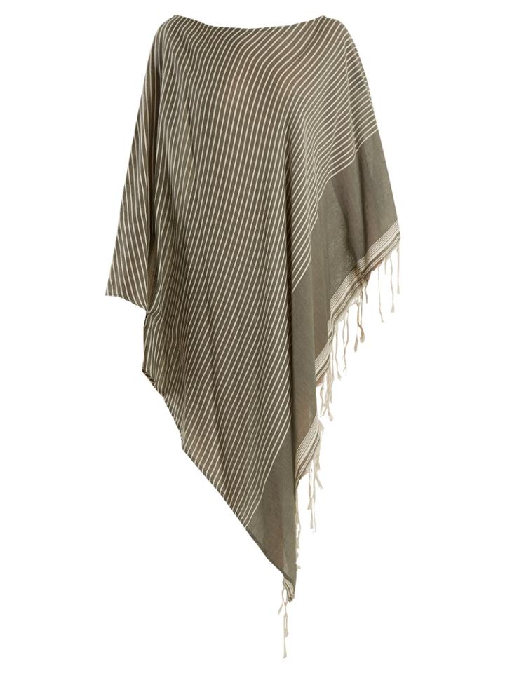 Su Syama Off-the-shoulder Striped Cotton Kaftan