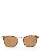 Matchesfashion.com Thom Browne - Tokyo Square Frame Sunglasses - Mens - Brown Multi