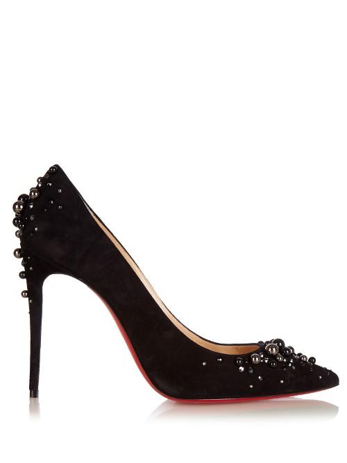 Christian Louboutin Candidate 100mm Suede Pumps