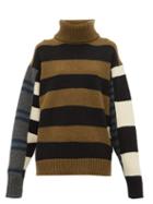 Matchesfashion.com Colville - Roll Neck Striped Wool Sweater - Womens - Blue Multi
