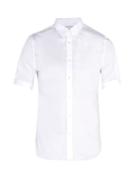Matchesfashion.com Alexander Mcqueen - Brad Pitt Short Sleeve Poplin Shirt - Mens - White