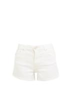 Matchesfashion.com Solid & Striped - High Rise Denim Shorts - Womens - Cream