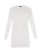 Calvin Klein Collection Baber Long-sleeved Cotton-blend Jersey Top