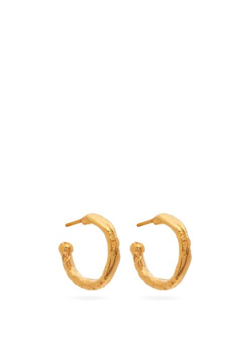 Matchesfashion.com Alighieri - The Morning Hour 24kt Gold-plated Hoop Earrings - Womens - Gold