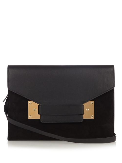 Sophie Hulme Milner Envelope Leather Shoulder Bag