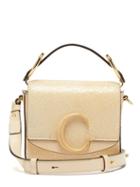 Matchesfashion.com Chlo - The C Mini Cracked Leather Shoulder Bag - Womens - Cream