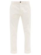 Matchesfashion.com J.w. Brine - Marshall Turned Up Cuff Corduroy Trousers - Mens - White