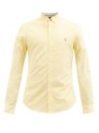 Polo Ralph Lauren - Logo-embroidered Cotton-oxford Shirt - Mens - Yellow