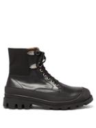 Matchesfashion.com Toga Virilis - Chunky Lace Up Leather Boots - Mens - Black