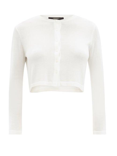 Matchesfashion.com Weekend Max Mara - Palos Cardigan - Womens - Ivory