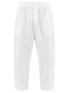 Albus Lumen - Linen Relaxed-leg Trousers - Mens - White