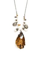 Matchesfashion.com Alexander Mcqueen - Oyster Baroque Pearl Necklace - Womens - Gold