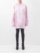 Sa Su Phi - Valentina Oversized Silk-duchesse Satin Shirt - Womens - Light Pink
