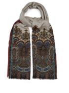 Etro Paisley-jacquard Cashmere And Silk-blend Scarf