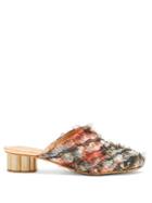 Salvatore Ferragamo Livornov Column-heel Mules