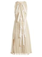 Matchesfashion.com Altuzarra - Blanche Diamond Jacquard Dress - Womens - Ivory