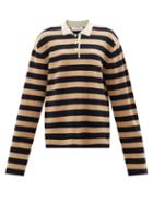 Extreme Cashmere - No.199 Alligator Striped Stretch-cashmere Sweater - Womens - Navy Stripe