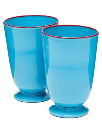 La Doublej Editions Set Of 2 Murano Glasses