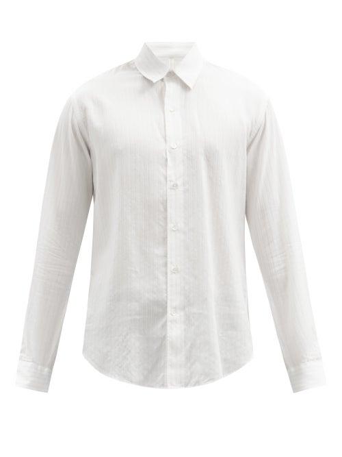 Matchesfashion.com Sunflower - Dan Striped Fil-coup Jacquard Shirt - Mens - White
