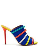 Malone Souliers Zoe Suede Rainbow Mules