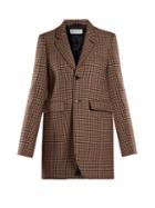 Matchesfashion.com Balenciaga - Single Breasted Tweed Jacket - Womens - Light Brown