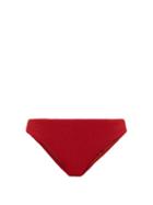 Matchesfashion.com Self-portrait - Ruched-back Bikini Briefs - Womens - Burgundy