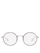 Matchesfashion.com The Row - X Oliver Peoples After Midnight Round Glasses - Womens - Black
