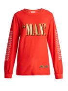 Matchesfashion.com Blouse - Annan Lewin Print Cotton T Shirt - Womens - Red