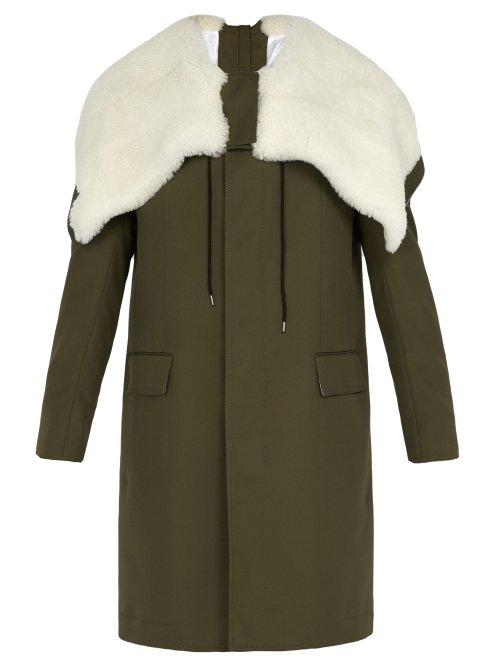 Matchesfashion.com Calvin Klein 205w39nyc - Shearling Lined Hooded Parka - Mens - Khaki