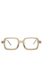 Matchesfashion.com Kuboraum - P2 Square Acetate Glasses - Mens - Beige