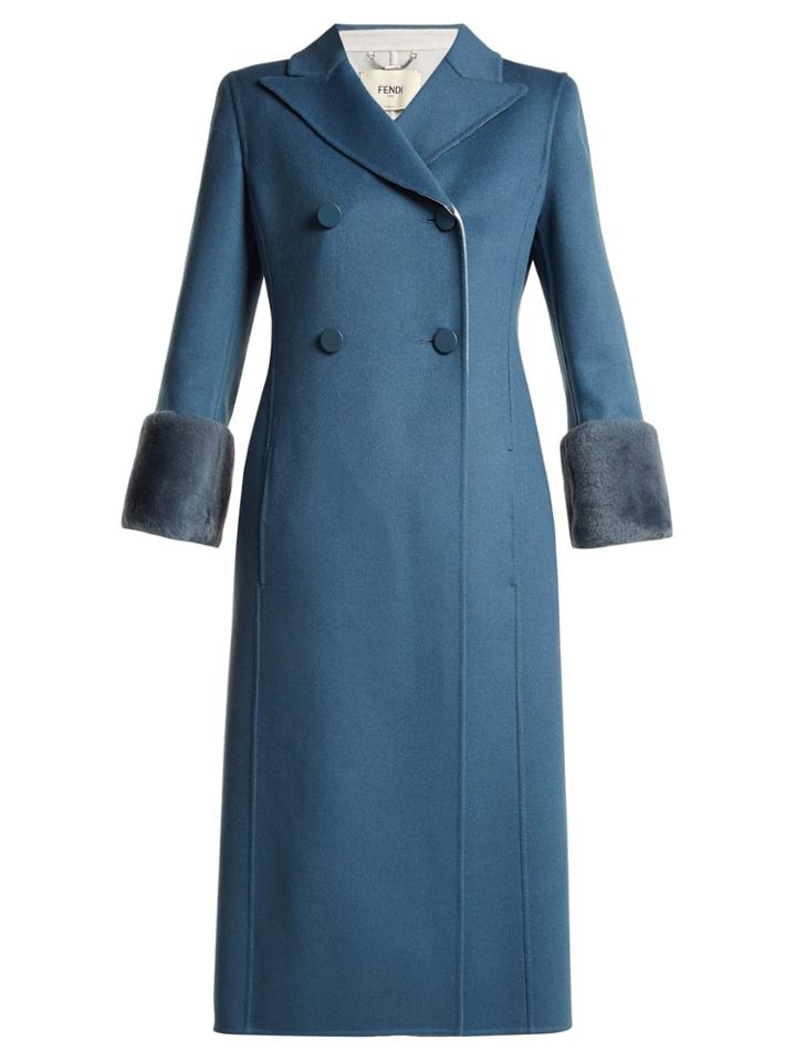 Fendi Double-breasted Wool Coat