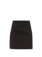 Matchesfashion.com Gucci - A Line Silk Blend Skirt - Womens - Black
