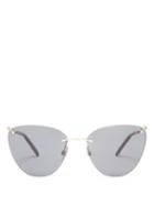 Matchesfashion.com Valentino - Rimless Cat Eye Sunglasses - Womens - Black