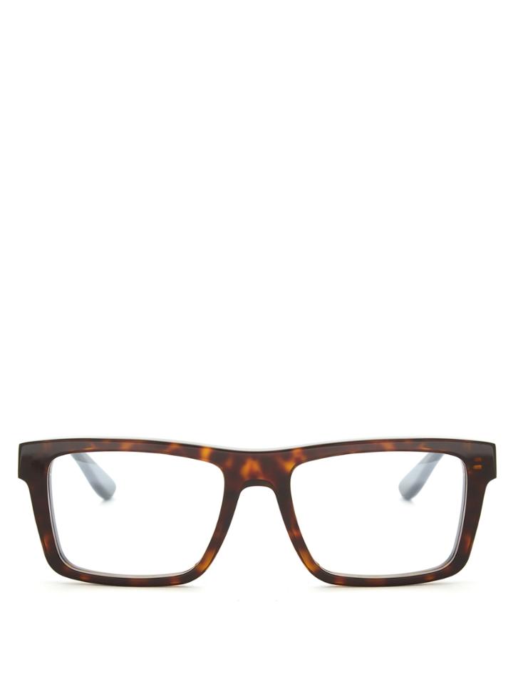 Saint Laurent Monogram Rectangle-frame Glasses