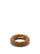 Jil Sander - Tortoiseshell-effect Acetate Ring - Womens - Brown