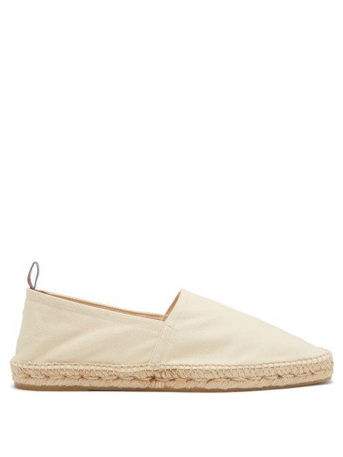Matchesfashion.com Castaer - Pablo Canvas And Jute Espadrilles - Mens - Ivory