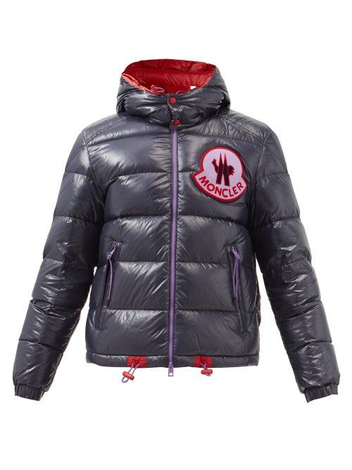 2 Moncler 1952 - Haggi Hooded Quilted Down Jacket - Mens - Black Red